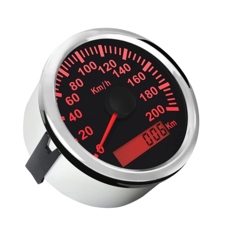 ELING Waterproof GPS Speedometer Odometer 200KM/H for Car Motorbike Buggy with Backlight 85mm 12V/24V - Image 2